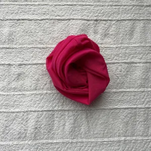 Pink Mesh Bun Scarf