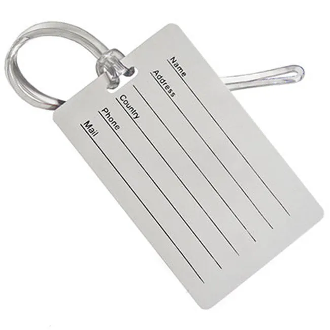 Plastic Luggage Tag Loops Clear Transparent (500)