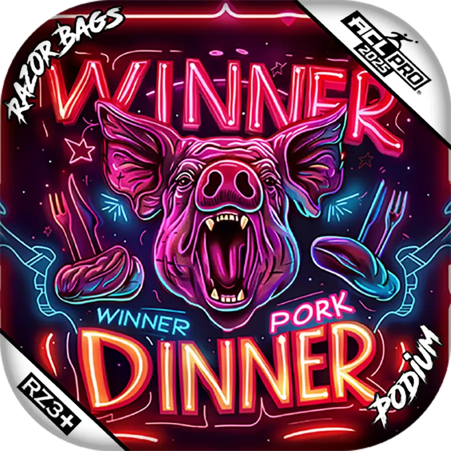 Podium | Pork Dinner | ACL PRO Razor Cornhole Bags