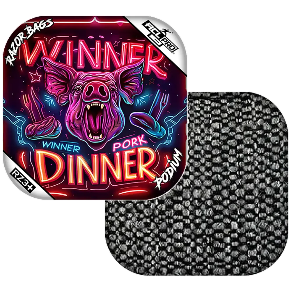Podium | Pork Dinner | ACL PRO Razor Cornhole Bags