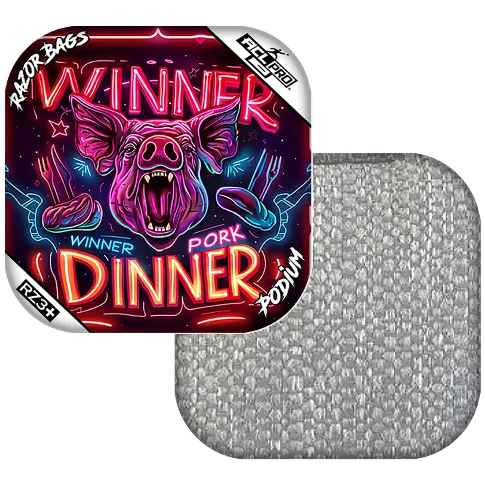 Podium | Pork Dinner | ACL PRO Razor Cornhole Bags