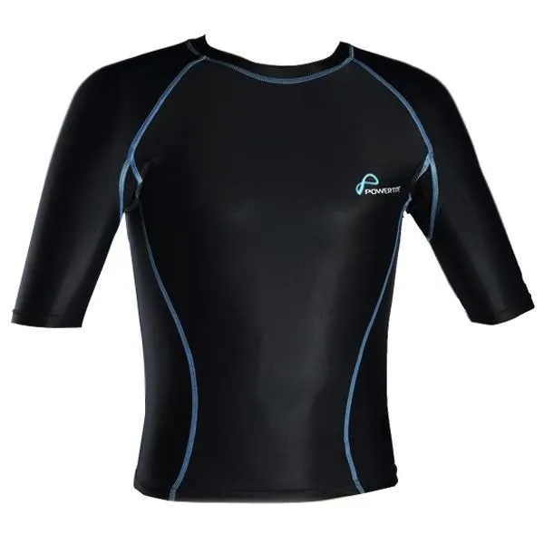 POWERTITE KID YOUTH ACTIVE COMPRESSION PERFORMANCE TOP SKINS SHORT SLEEVES TOP