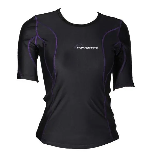 POWERTITE WOMEN COMPRESSION PERFORMANCE TIGHTS SKINS SHORT SLEEVES TOP