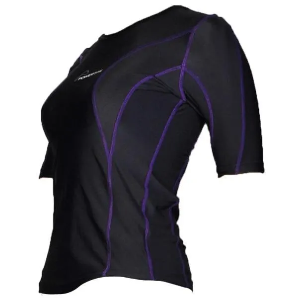 POWERTITE WOMEN COMPRESSION PERFORMANCE TIGHTS SKINS SHORT SLEEVES TOP