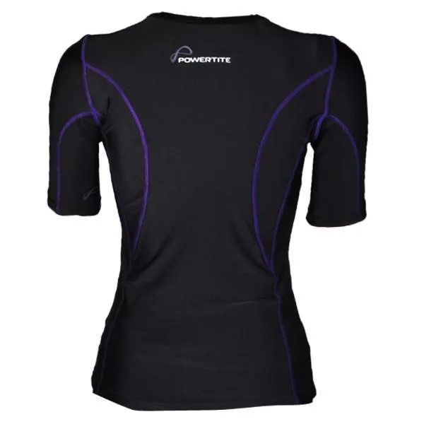 POWERTITE WOMEN COMPRESSION PERFORMANCE TIGHTS SKINS SHORT SLEEVES TOP