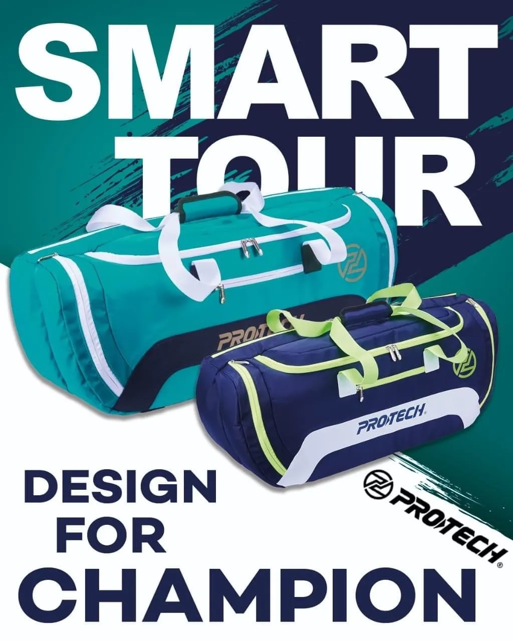 PROTECH SMART TOUR BAG|Green| 2 ZIPS TOURNAMENT BAG