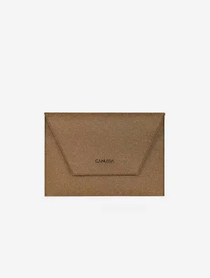 Protect Palm Leather Laptop Sleeve | Brown