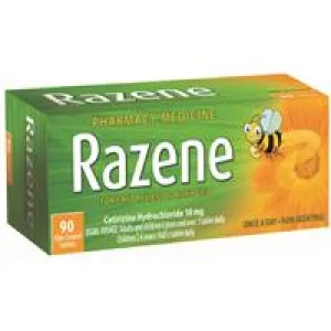 Razene 10mg Tablets 90 OTC Pack