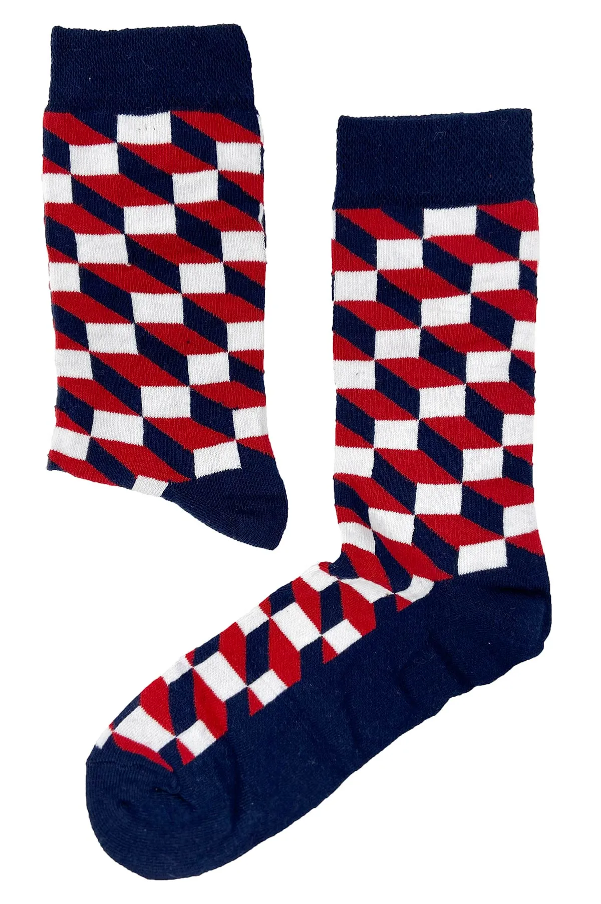 Red Blocks Sock