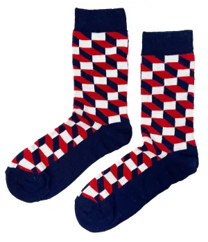 Red Blocks Sock