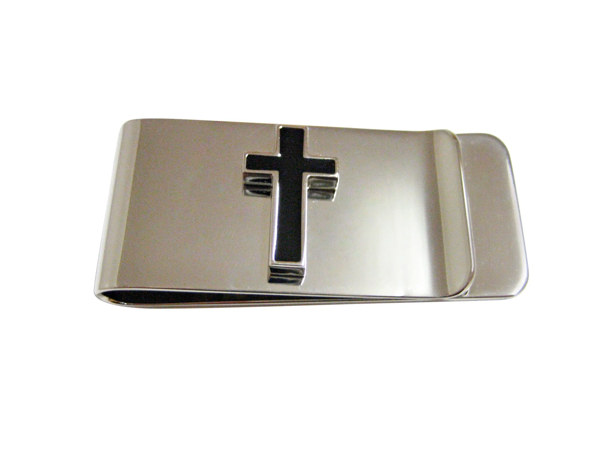 Religious Black Cross Money Clip