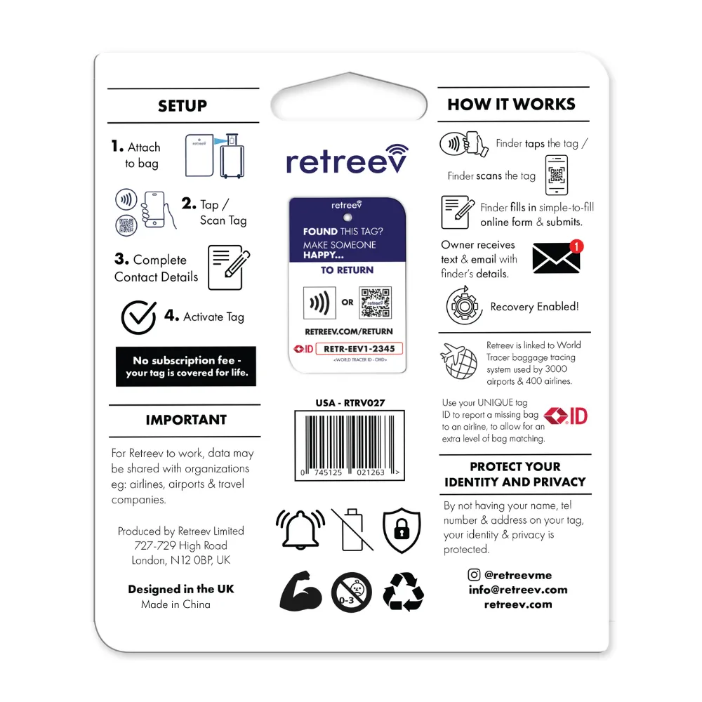 Retreev Smart Tag - USA
