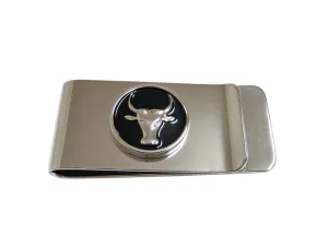 Round Bull Money Clip