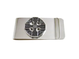 Round Celtic Cross Design Money Clip