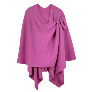 Ruana w/ Shoulder Strap, Pink