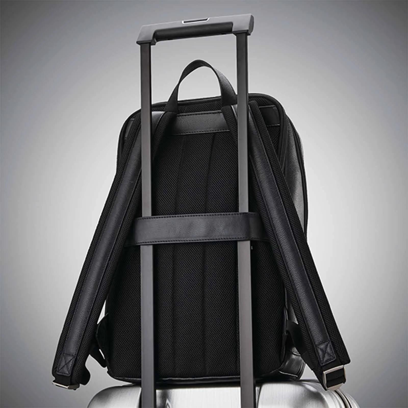 Samsonite Classic Leather 14.1 Inch Laptop Backpack Black
