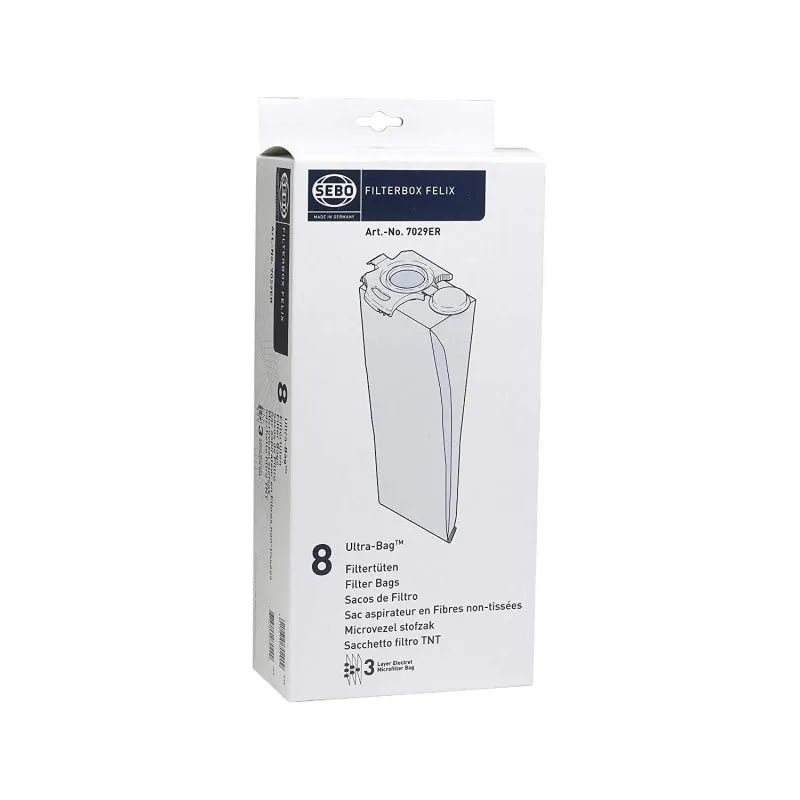 Sebo FELIX / DART Ultra Upright Vacuum Bags 8 Pack