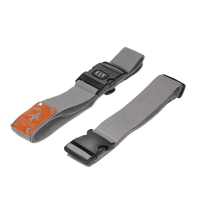 Set of 2 Travel Luggage Straps with 3 Dial Combo Lock