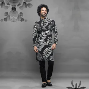 Shadow Noir Black Kurta