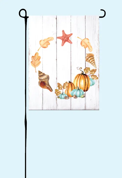 Shells & Pumpkin Flag