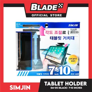 Simjin Tablet Holder SM-05 (Black) Universal Compatible Devices For Most 7-10 Inches