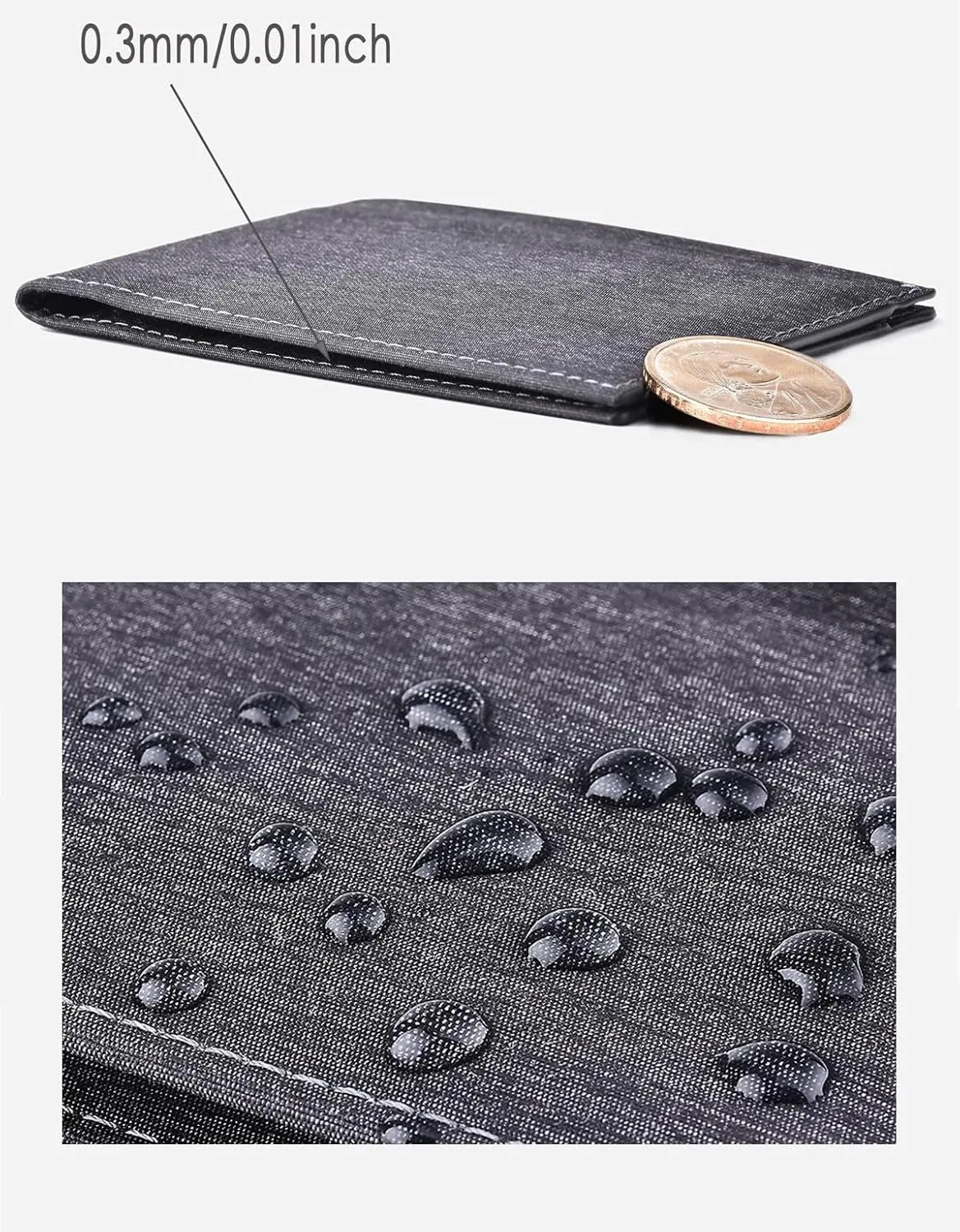Slim Wallet for Men with RFID Blocking Minimalist Bifold Wallet