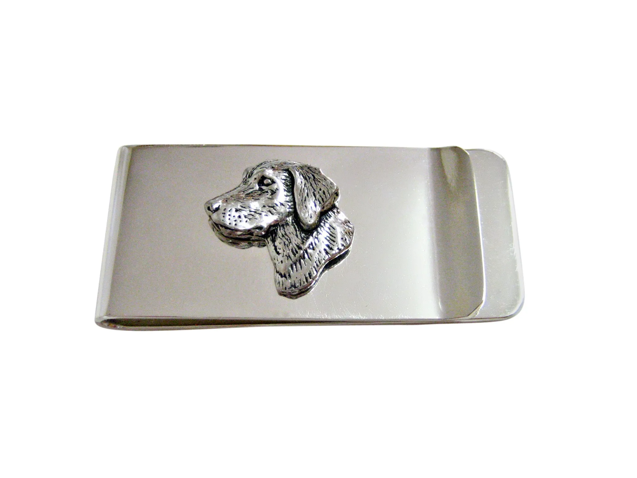 Small Labrador Dog Head Money Clip