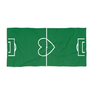 Soccer Field Beach Towel