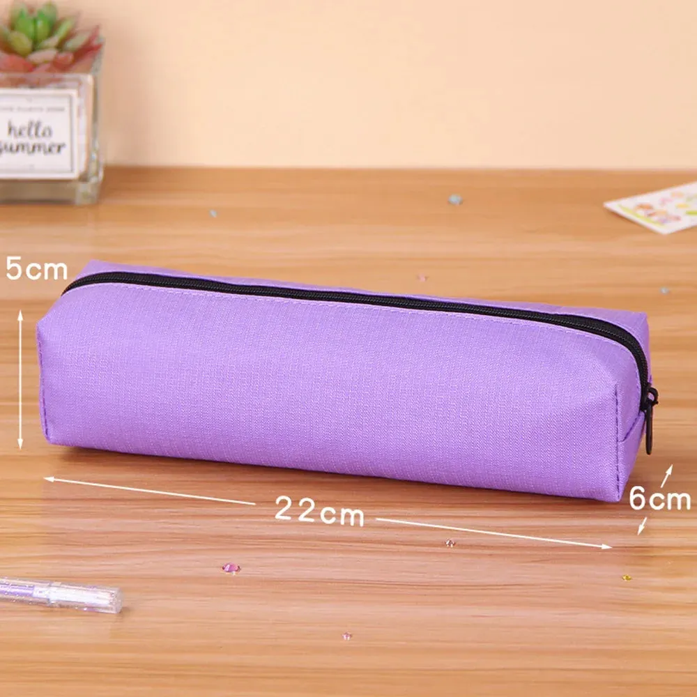Solid Pencil Case: School Supplies Gift