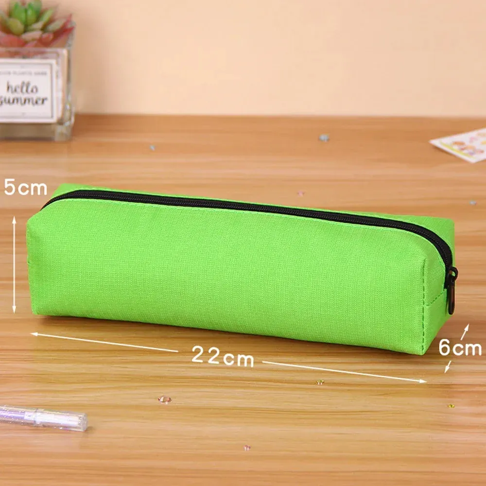 Solid Pencil Case: School Supplies Gift
