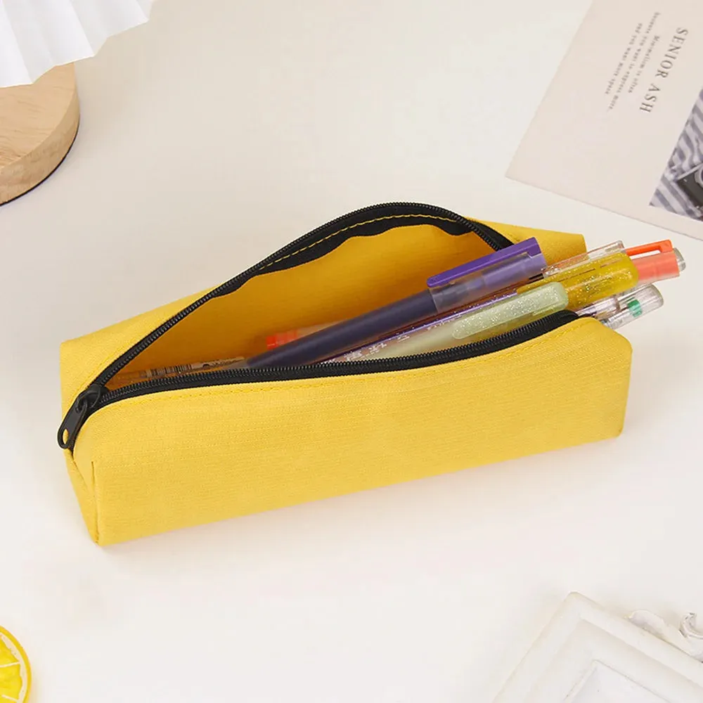 Solid Pencil Case: School Supplies Gift