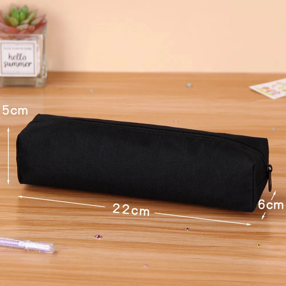 Solid Pencil Case: School Supplies Gift