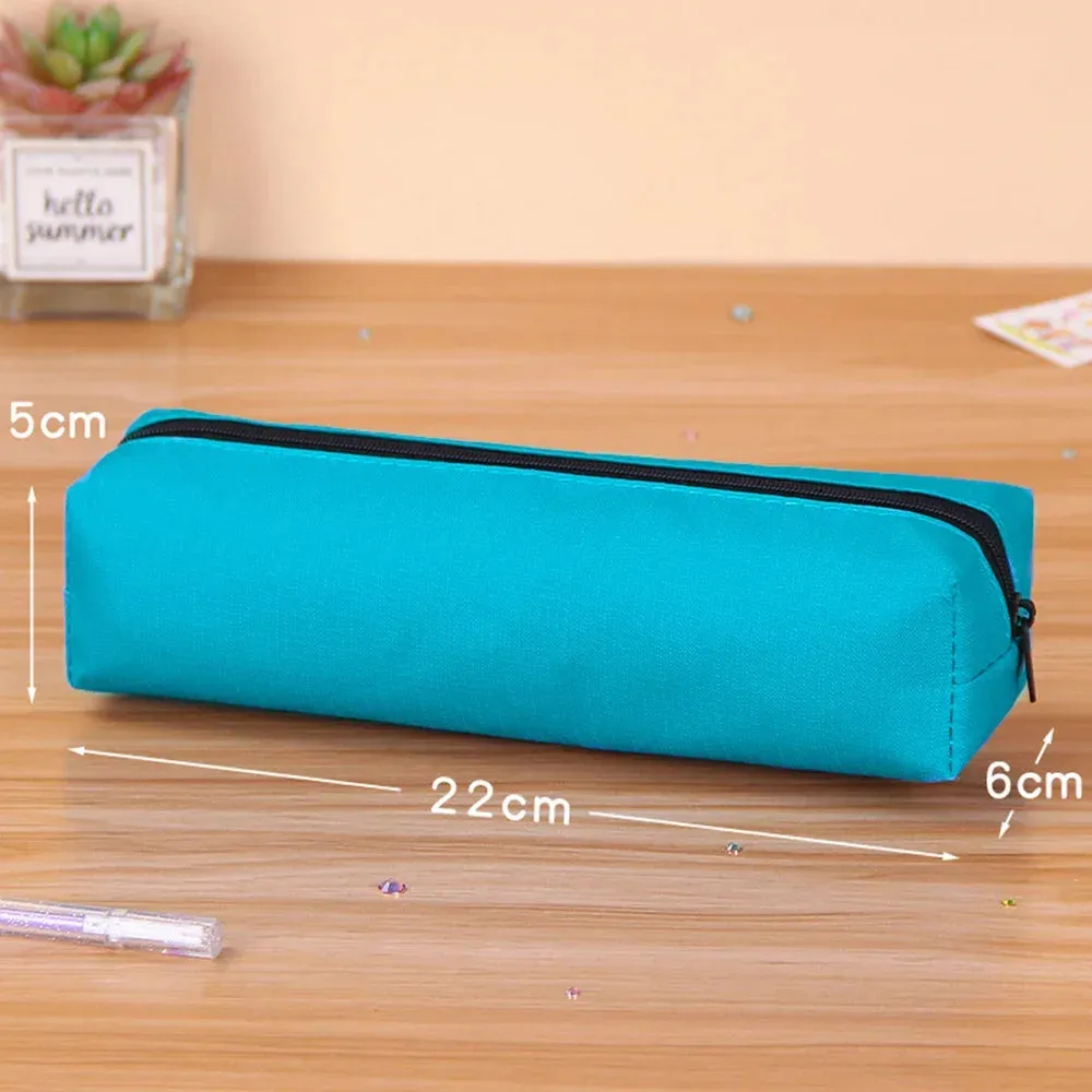 Solid Pencil Case: School Supplies Gift