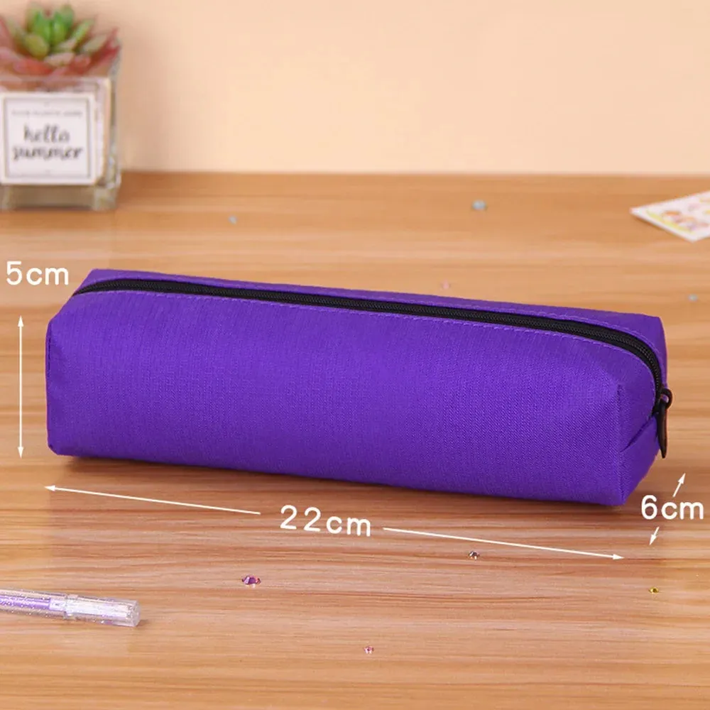 Solid Pencil Case: School Supplies Gift