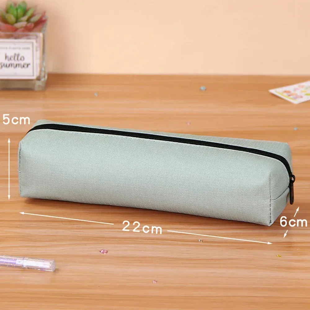 Solid Pencil Case: School Supplies Gift