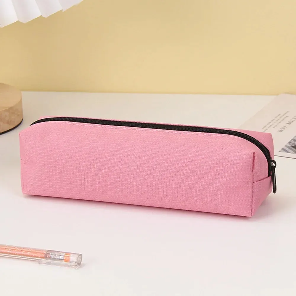 Solid Pencil Case: School Supplies Gift