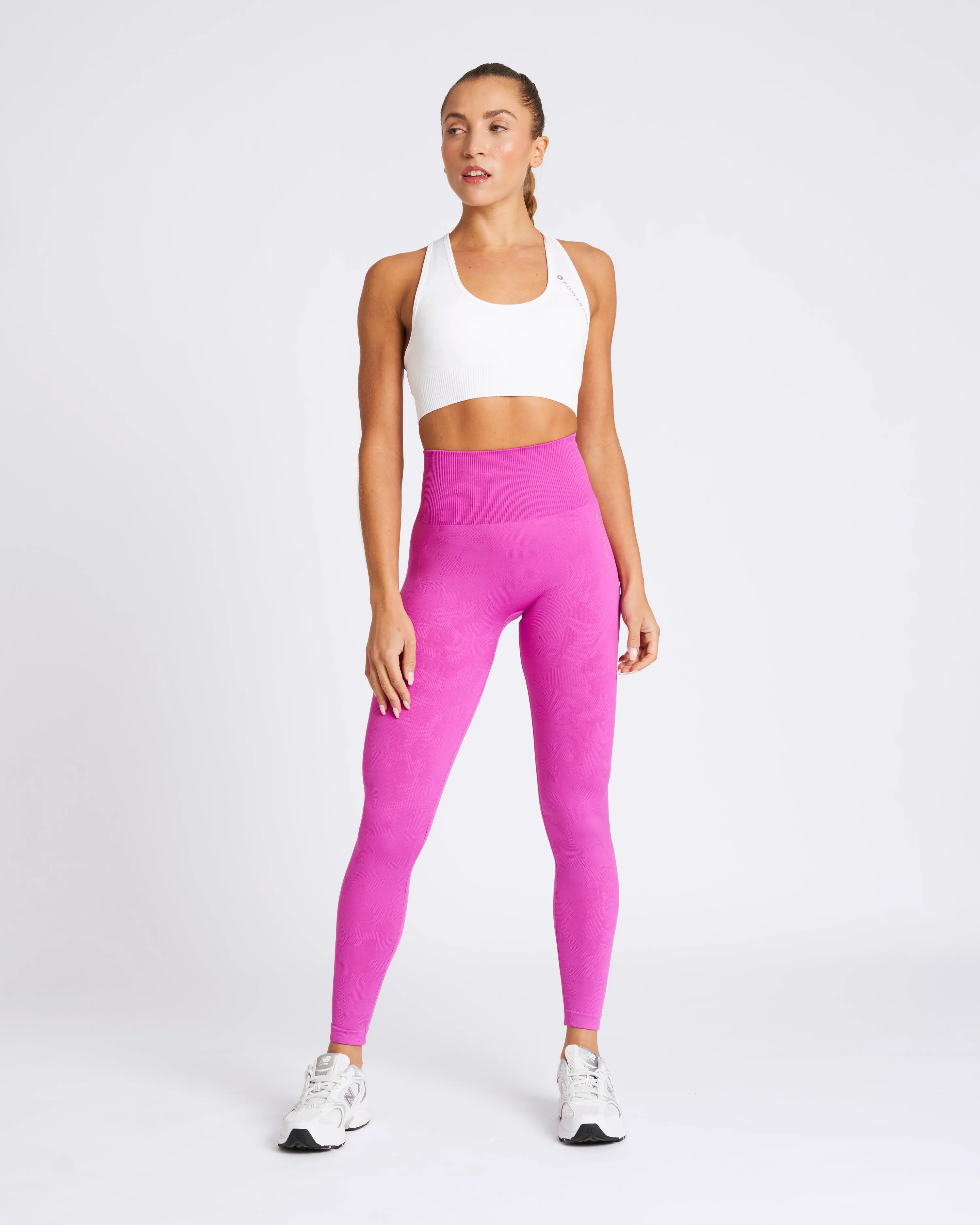 SOLID Seamless Camo Jacquard Legging Orchid Violet