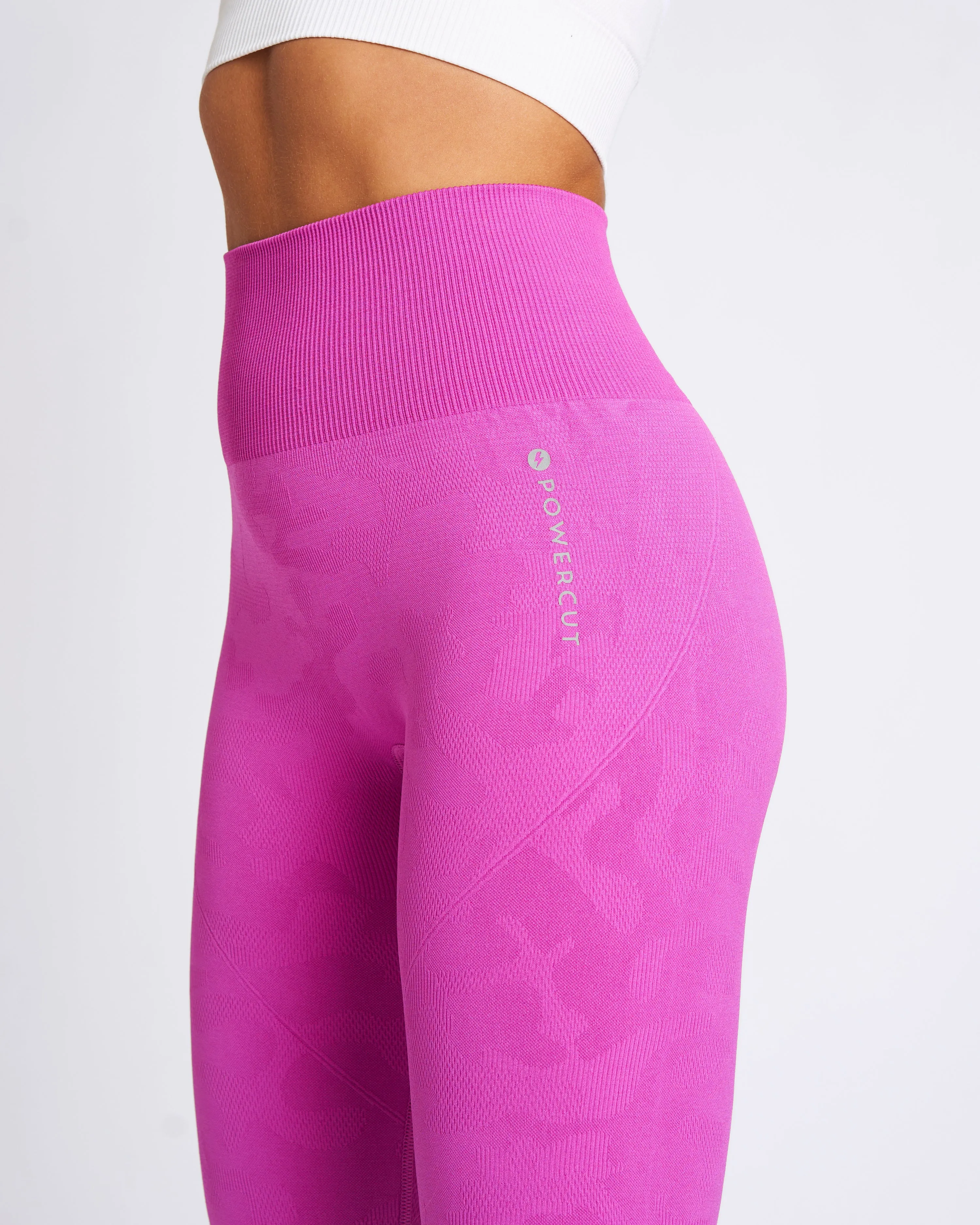 SOLID Seamless Camo Jacquard Legging Orchid Violet