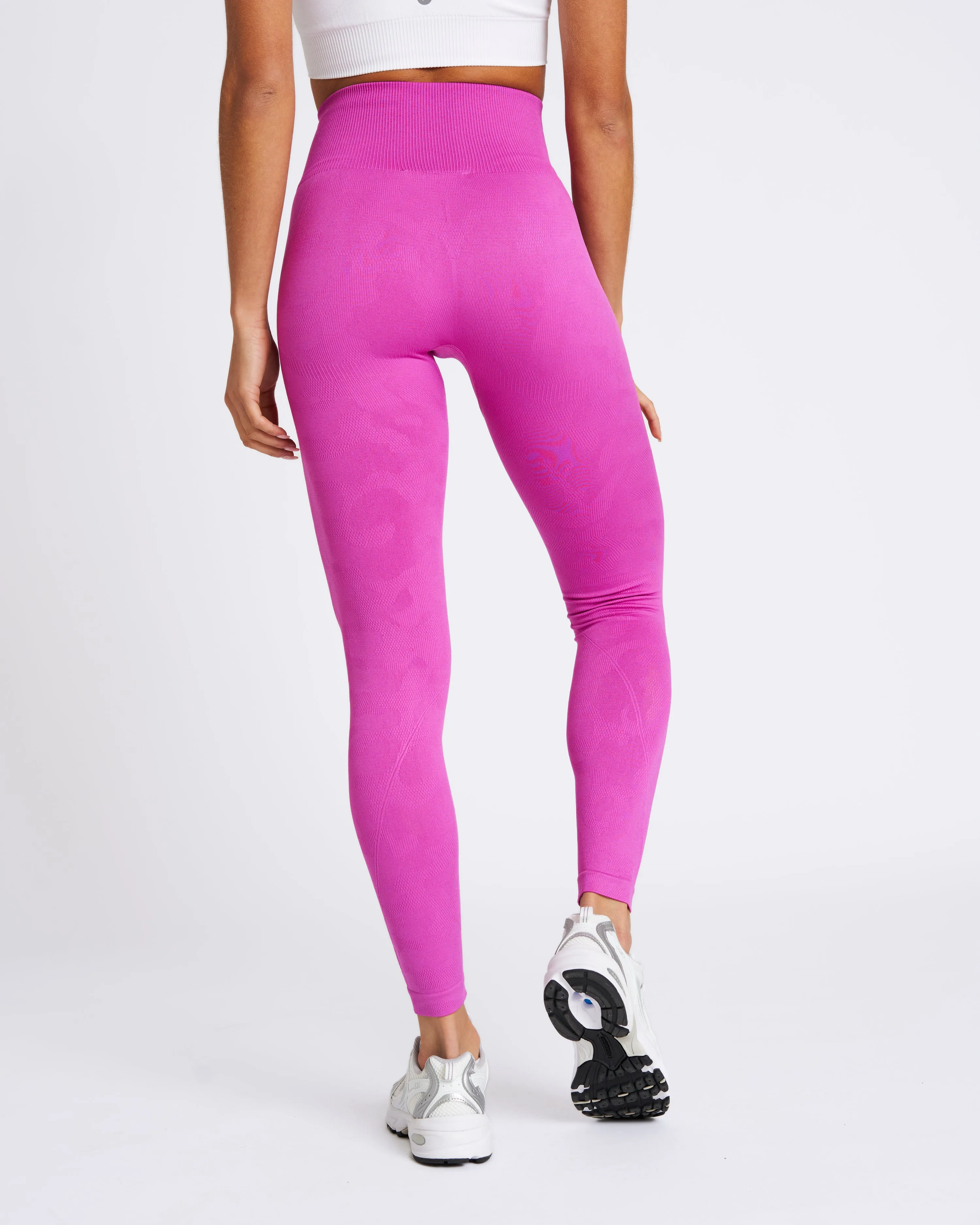 SOLID Seamless Camo Jacquard Legging Orchid Violet