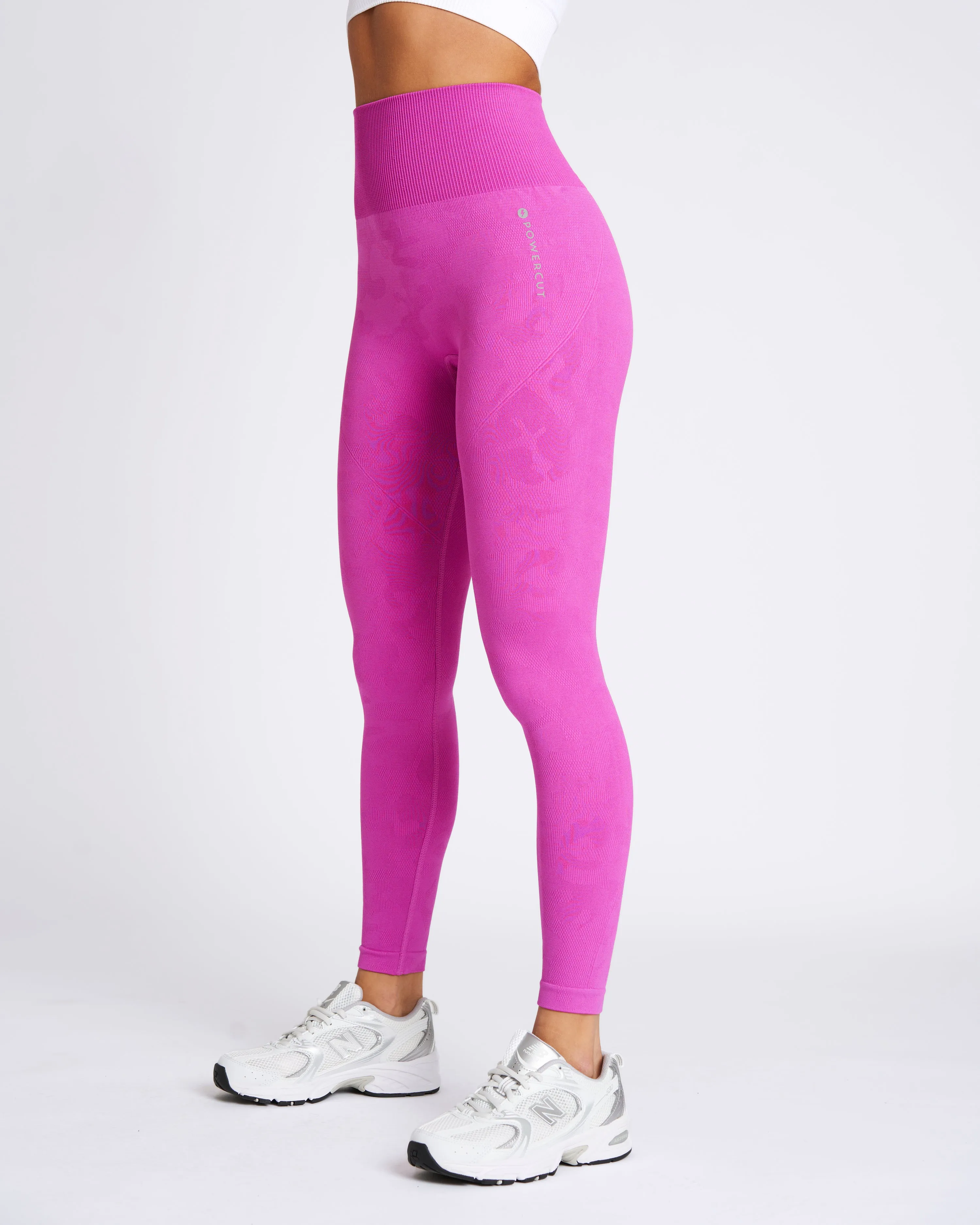 SOLID Seamless Camo Jacquard Legging Orchid Violet