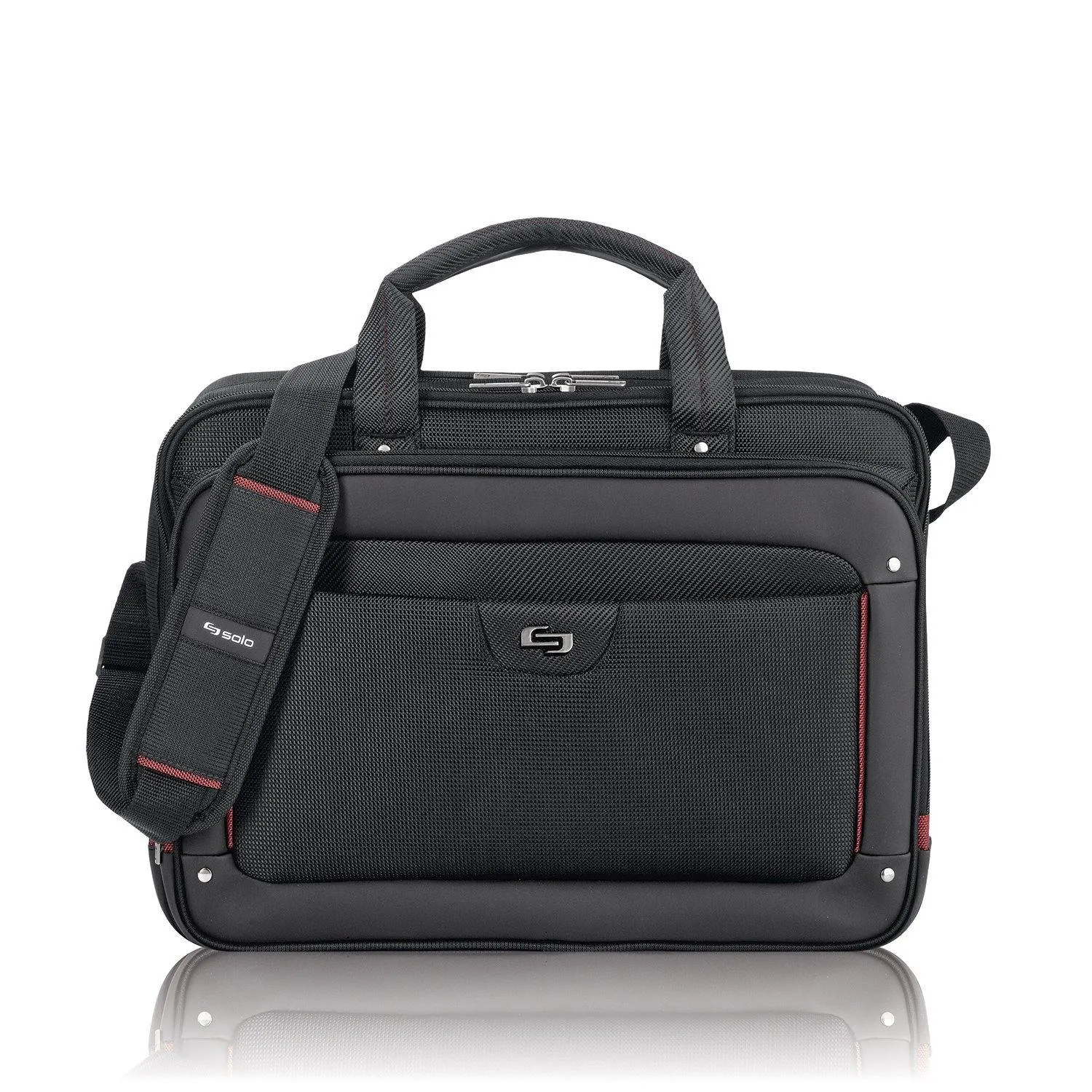 Solo Sterling Collection Laptop Portfolio for 16" Laptop with Tablet Pock