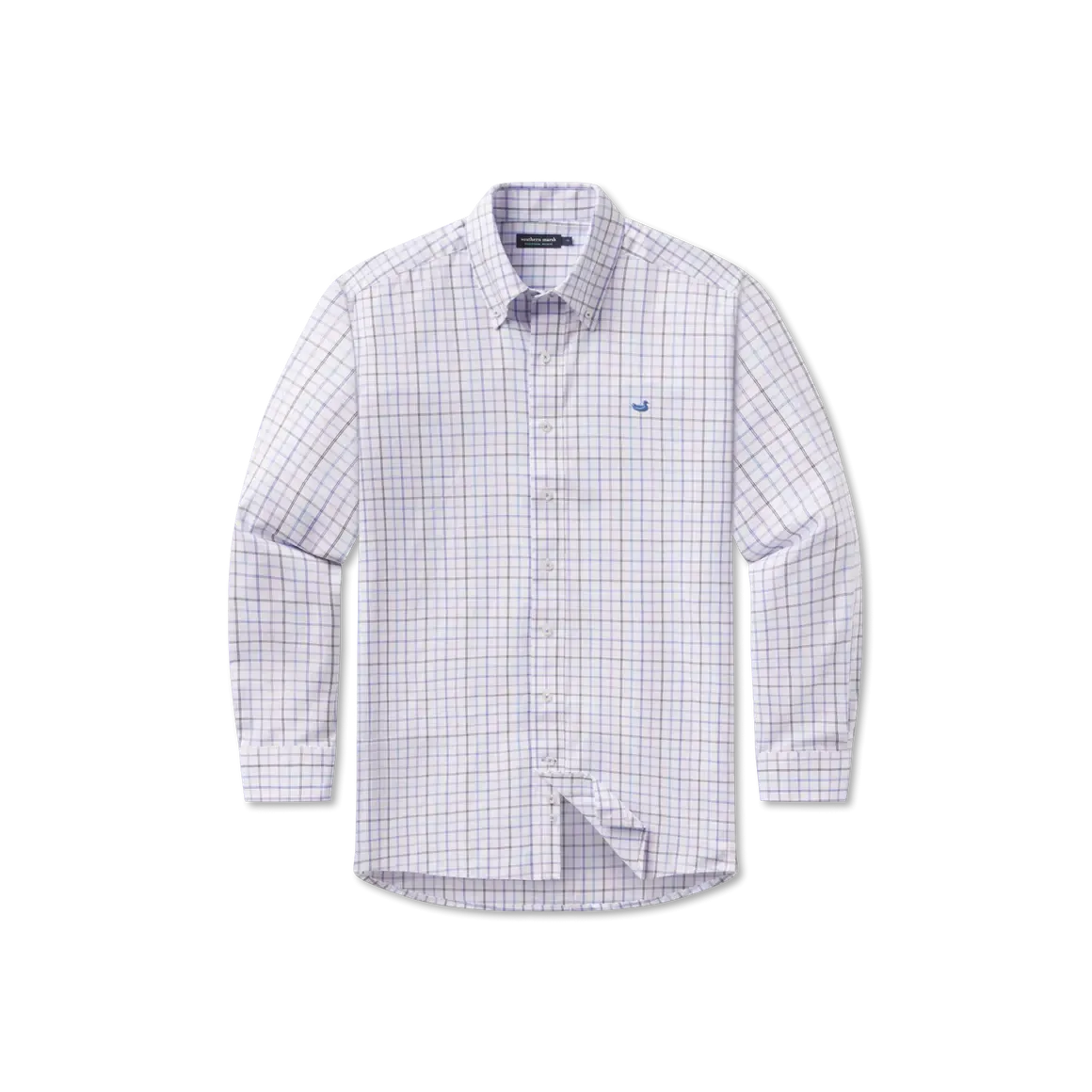 Southern Marsh Chateau Windowpane Dress Shirt