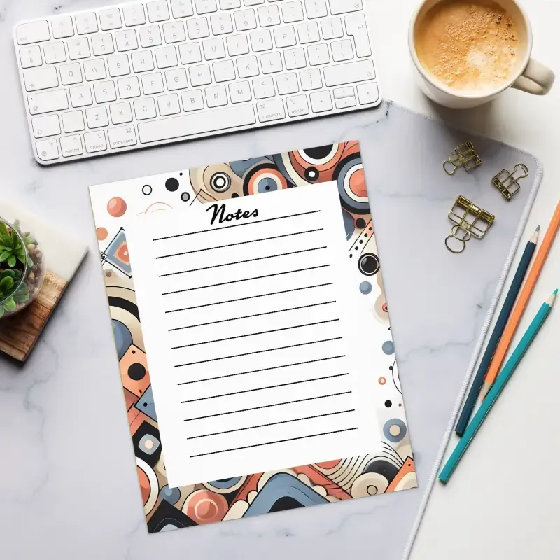 Stylish Geometrical Notepads Creative Canvas
