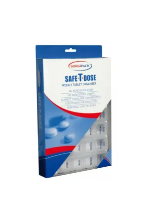 SurgiPack Safe-T-Dose Weekly Tab Organiser Compact