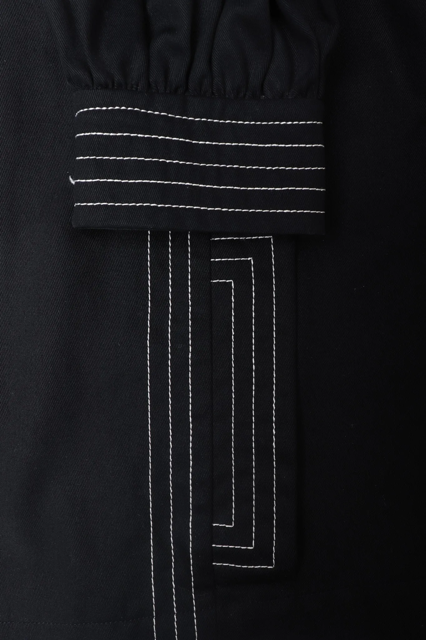 Topstitched Swing Coat