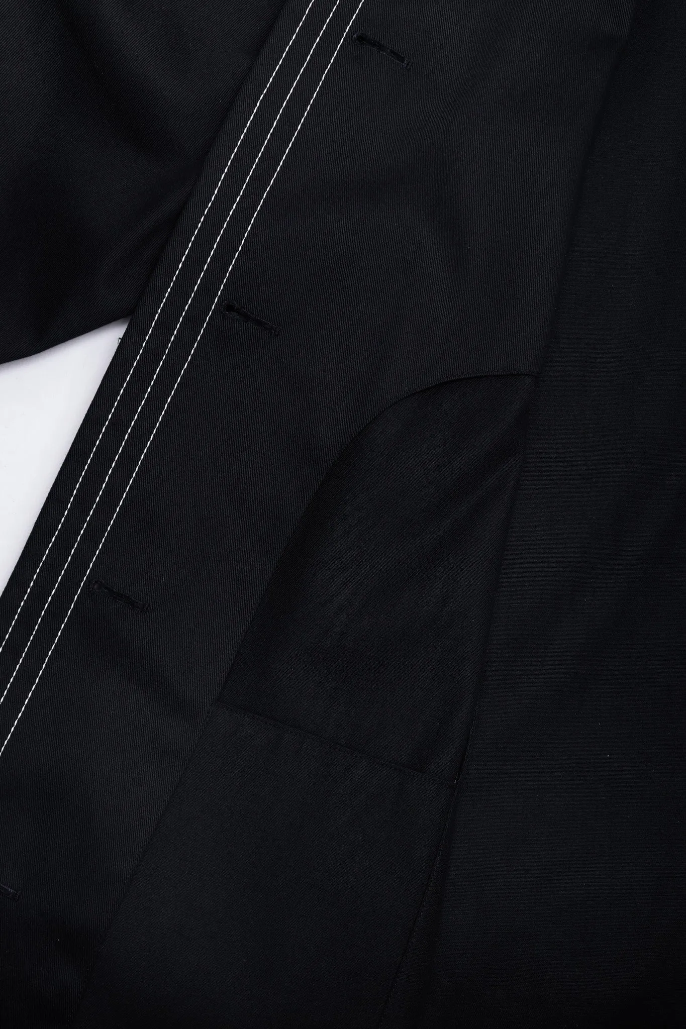 Topstitched Swing Coat
