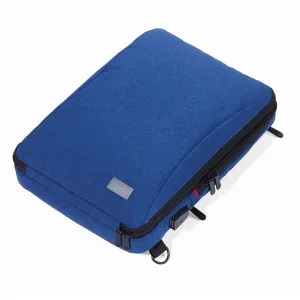TROIKA Smart Laptop Bag convertible to Backpack   Integrated USB Port Blue