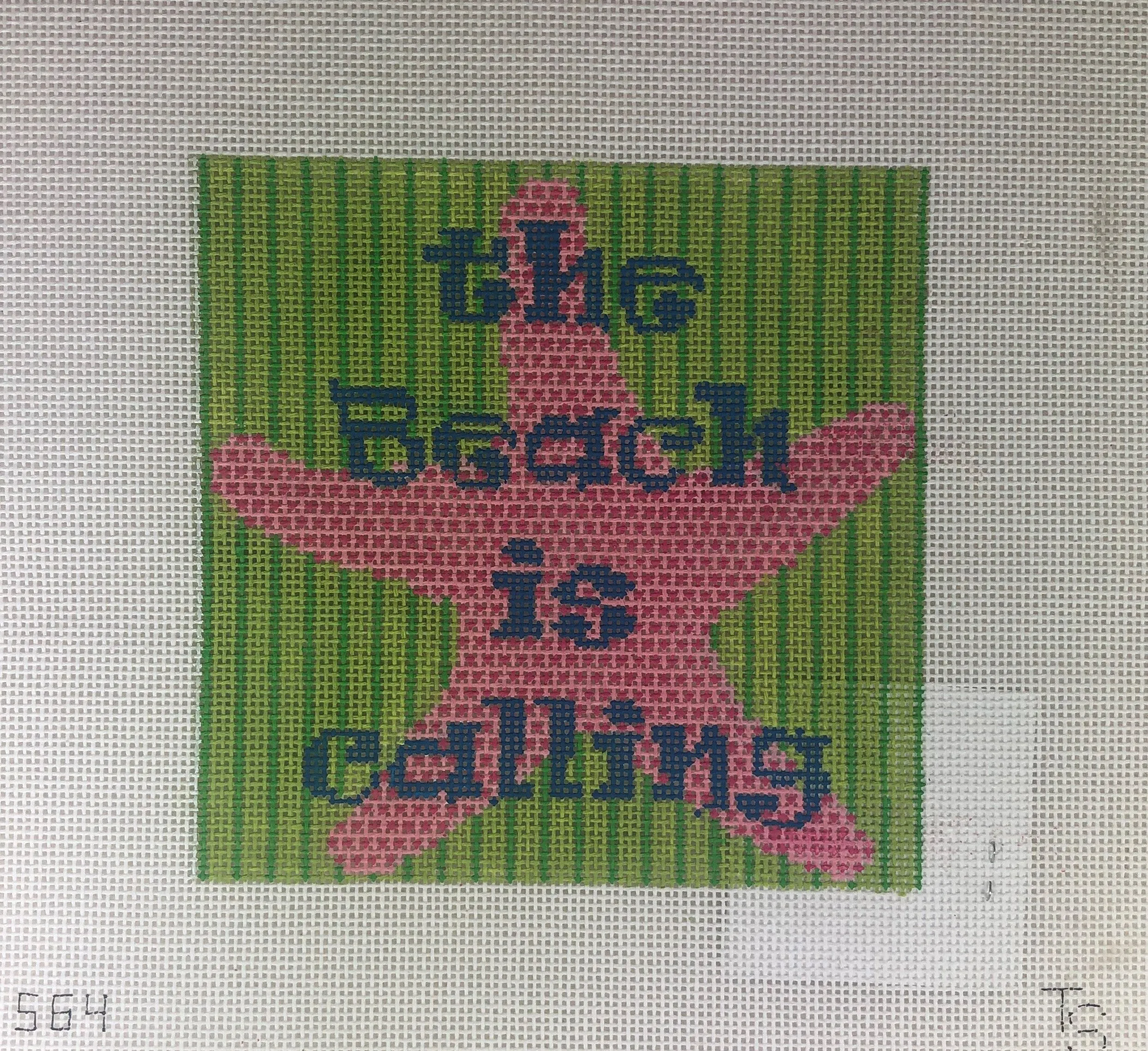 Two Sisters Needlepoint 563 Calling Saying