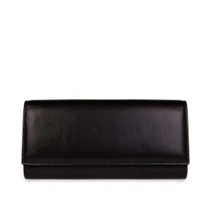 Vegan Esther Wallet - Black And Fucsia