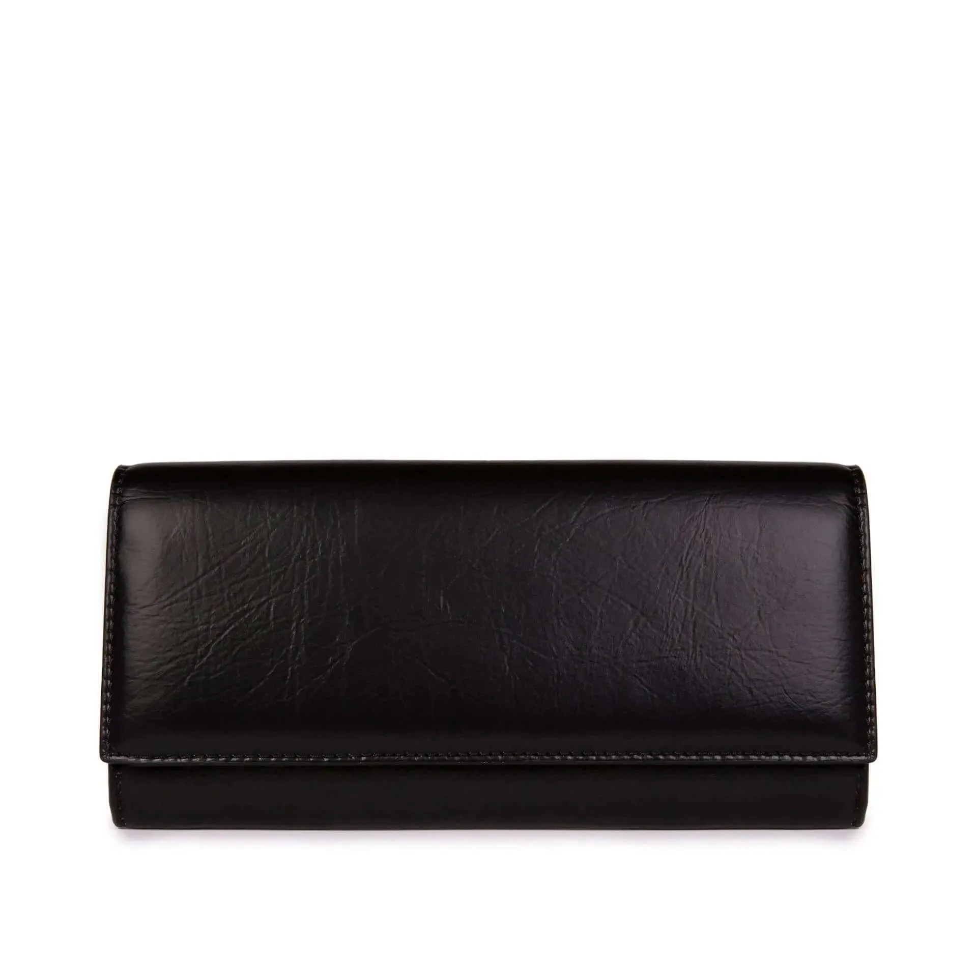 Vegan Esther Wallet - Black And Fucsia